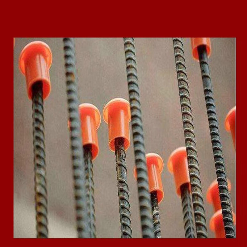 Ji Litian customized steel wire head protective cover threaded steel bar protective cap mushroom cap steel pipe protective sleeve shelf pipe blocking screw steel bar 8mm-20mm thickened with fluorescence 100 pieces