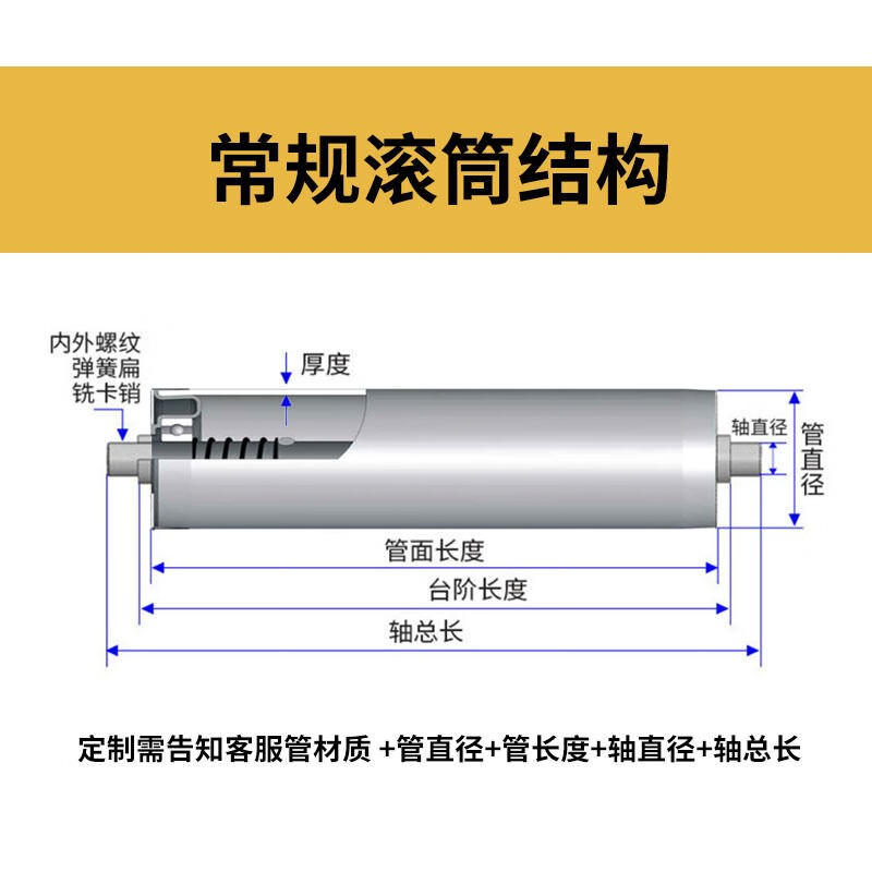 Shengyixing stainless steel roller, unpowered roller, conveyor belt, roller conveyor belt, roller drum, assembly line roller, length can be customized, customized size cannot be returned or exchanged