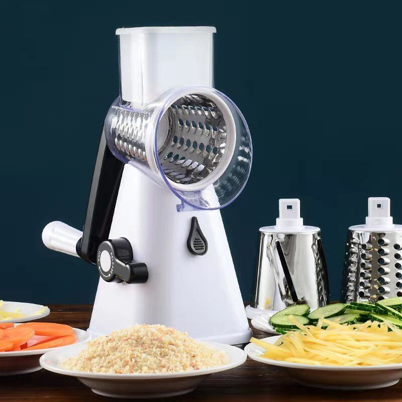 Erisi new vegetable cutting artifact grater household vegetable cutter shredder anti-cut hand grater multifunctional potato shreds off-white
