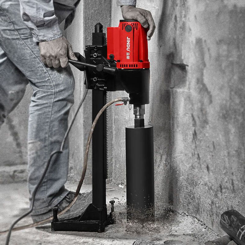Jindu Jindu desktop electric water drill range hood drilling machine concrete high-power drilling machine air conditioning hole opener 9200 (3000W) water drill without water seal