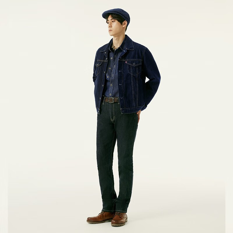 Levi's Levi's couple's same style American classic retro casual fashion trendy brand slim denim jacket dark blue M