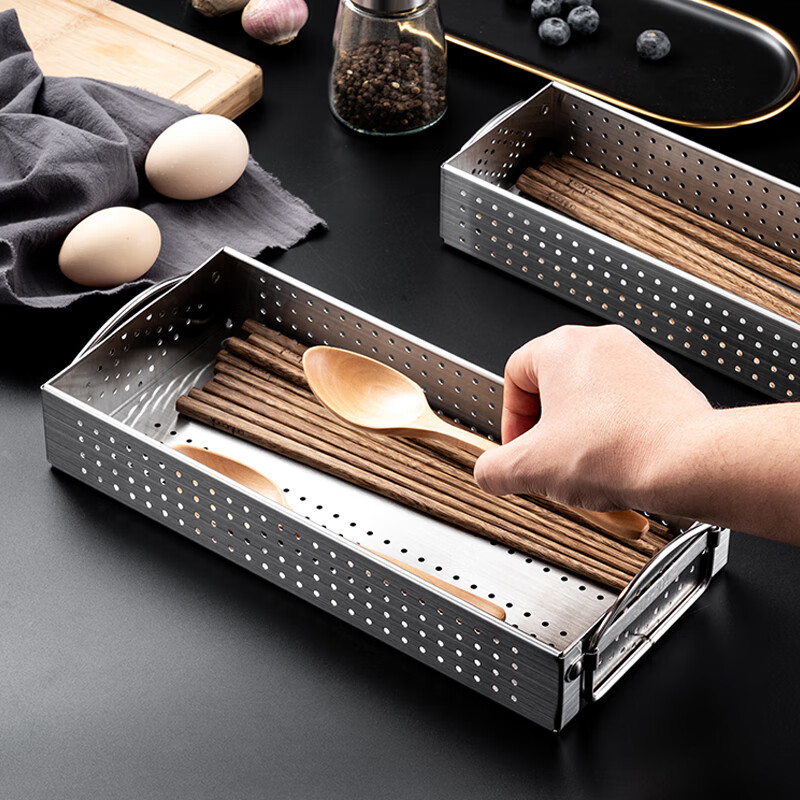 Onlycook chopstick storage box, chopstick tube, chopstick basket, tableware storage box, dishwasher-friendly, chopstick storage rack