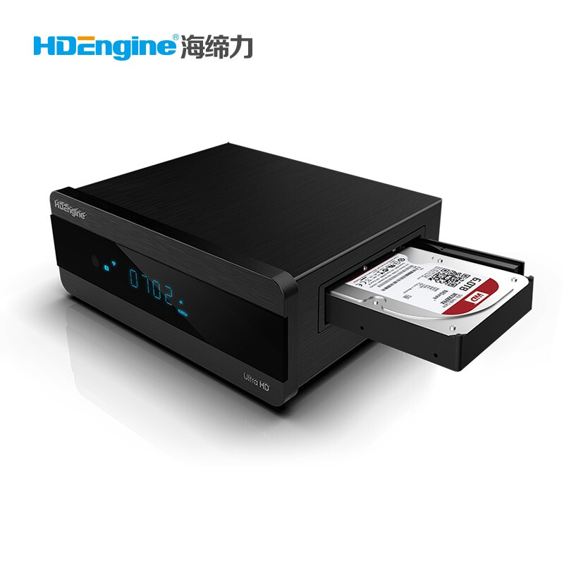 HDEngine (海缔力)MD2000高端智能3D4K播放机蓝光硬盘播放机网络影视 高端智能旗舰+4T硬盘