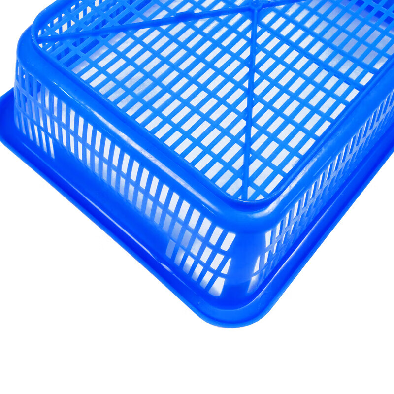 Bingyu BY-173 turnover basket rectangular sorting basket industrial drain basket plastic plastic basket No. 7 360*285*110 (blue)