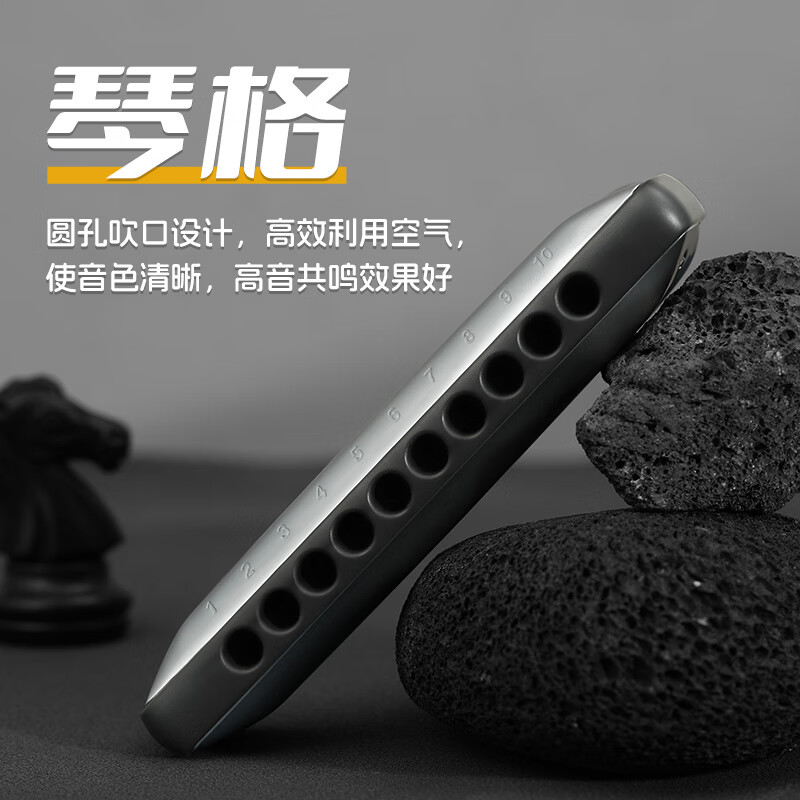 BoogieMAN Yuanyuan's same model ProReeds ten-hole harmonica paddy blues for adults and children beginners blues 10 holes