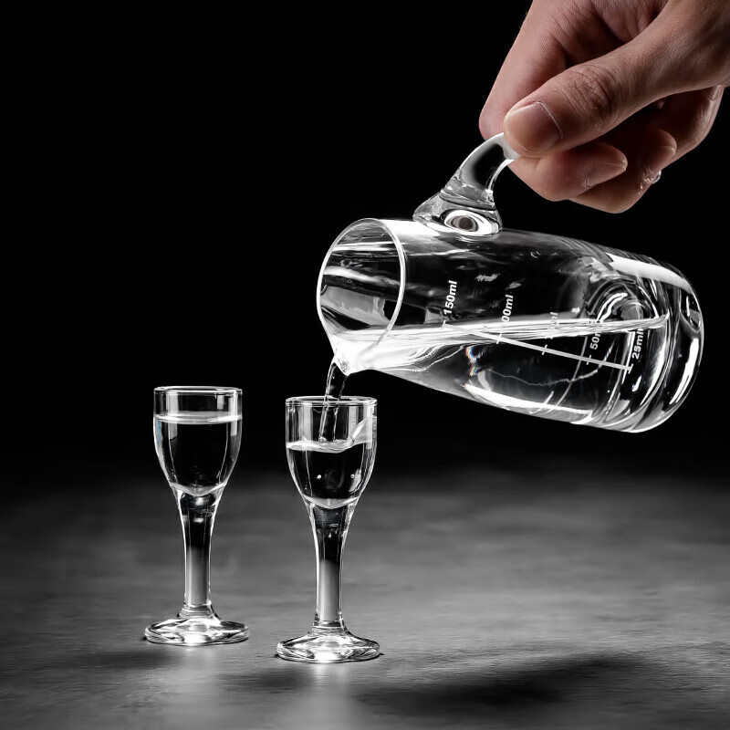 MAXCOOK lead-free crystal glass wine dispenser and pouring jug set 150ml liquor, spirits and foreign wine 2 pieces MCB179