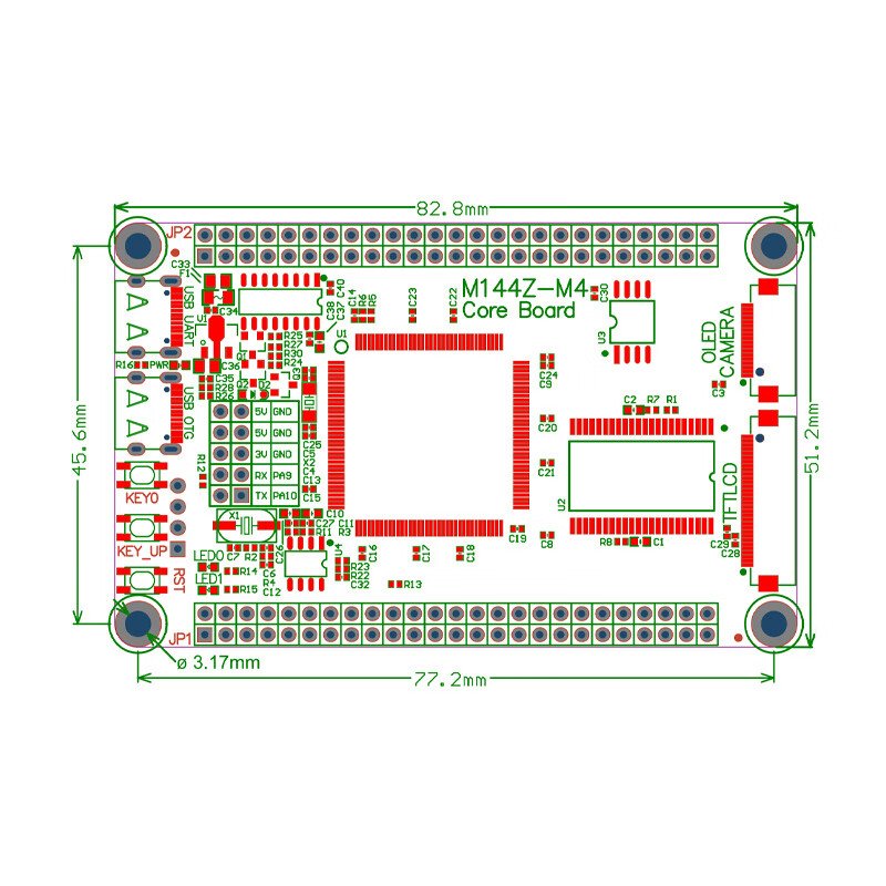Punctual Atom STM32F407ZGT6 minimum system board core board ARM development board STM32F4 microcontroller welding pin header
