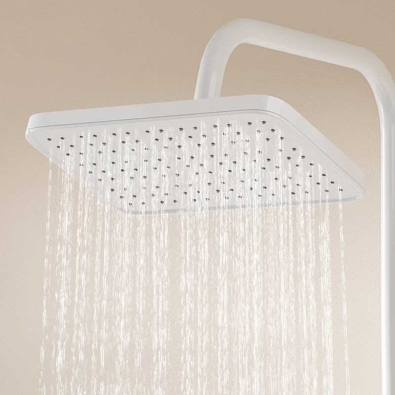 Vanward shower set button storage smart digital display shower three-speed adjustment white black wall-mounted shower/shower electroplated silver constant temperature