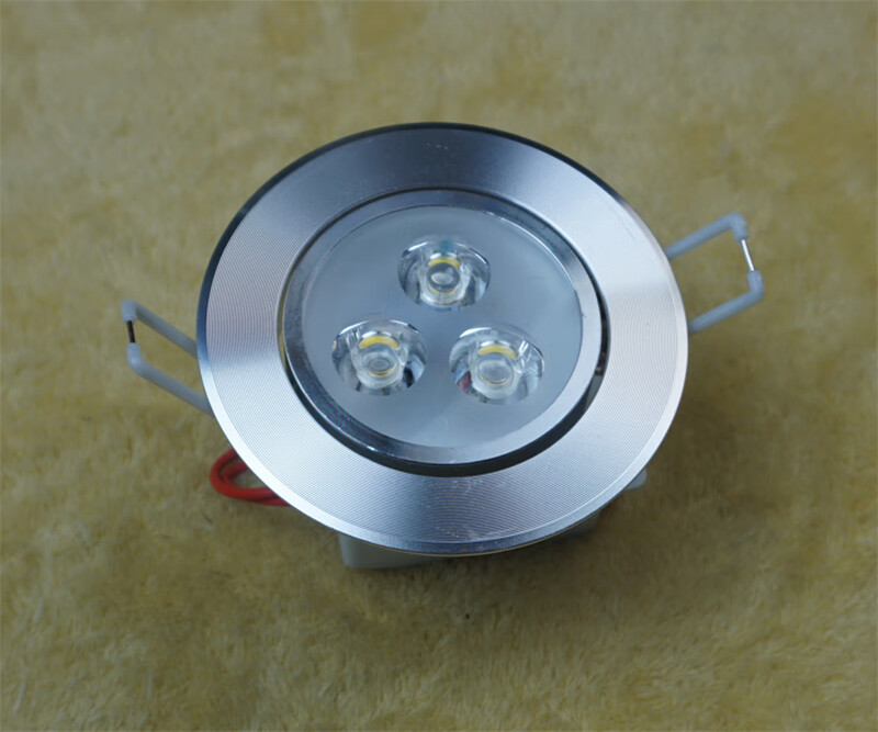3W5W7W full set of integrated high-power LED spotlights ceiling lights background wall lights car aluminum bright silver white light full white edge 3W white light