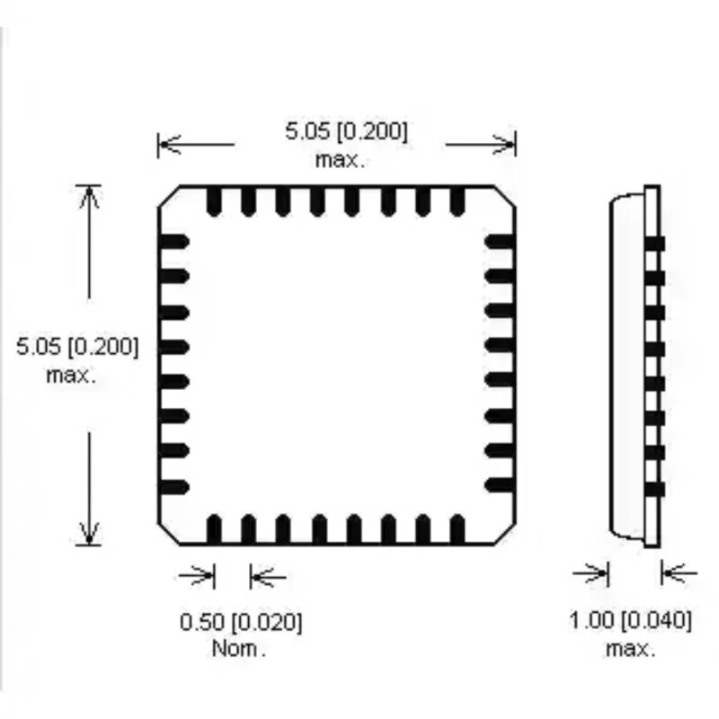 Ic turnover non-module LQFN package black plastic tray electronic component tray high temperature resistant chip chant QFN10*10 (10 pieces)