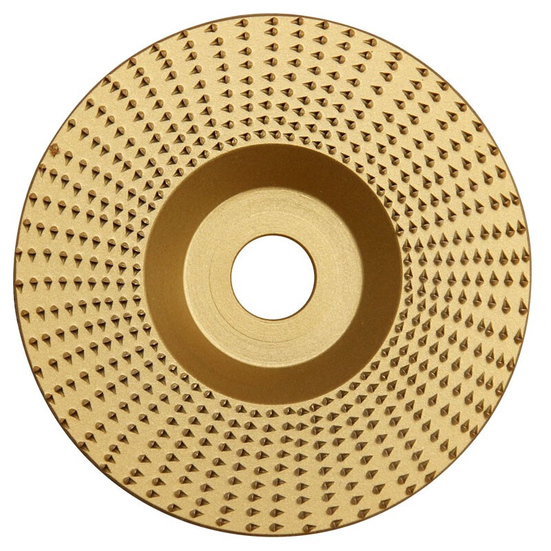 Shifanli angle grinder woodworking plastic tea tray root carving grinding tool polishing wheel grinding disc chain plate burr wheel 125*22 holes - flat - silver large angle grinder