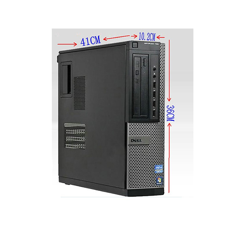Second-hand 90% new DELL/Dell second-hand computer desktop with monitor, dual-core and quad-core complete set, home entertainment, office, learning solid state, small chassis G2030/8G memory 240G+21.5 monitor