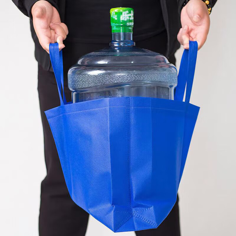 Yilan non-woven bag thickened gift bag handbag shopping eco-friendly bag red horizontal style 45*35*12 5 pieces