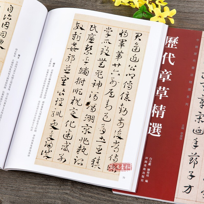 Selected Chapters and Chapters of the Three Kingdoms, Wu Huangxiang’s Civil and Military Calligraphy, Lu Jiping’s Reply Calligraphy, Emergency Chapters, Ode to the Master, Yang Weizhen’s Cursive Calligraphy Brush Calligraphy, Henan Fine Arts Publishing House