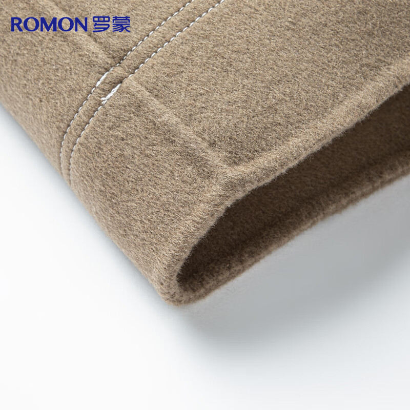 Romon Sheep Wool Wool Jacket Men's Autumn and Winter Thickened Young and Middle-aged Business Casual Lapel Jacket Men's Clothing