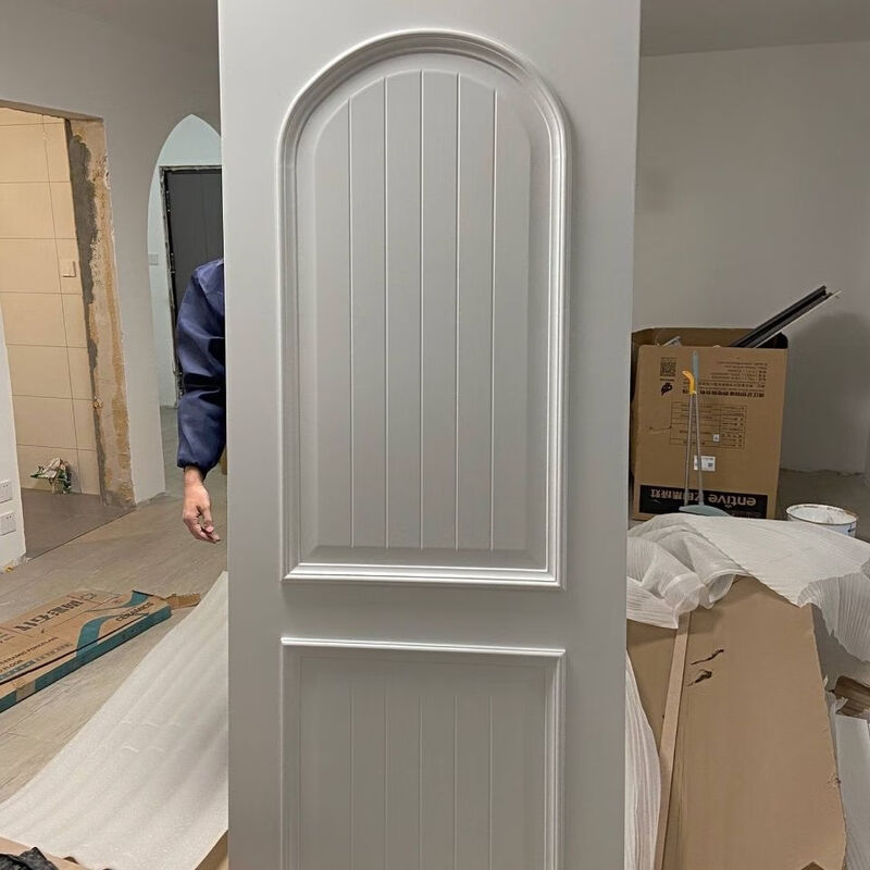 Solid wood door bedroom door interior door open paint door environmental protection paint sound insulation solid wood veneer double buckle line