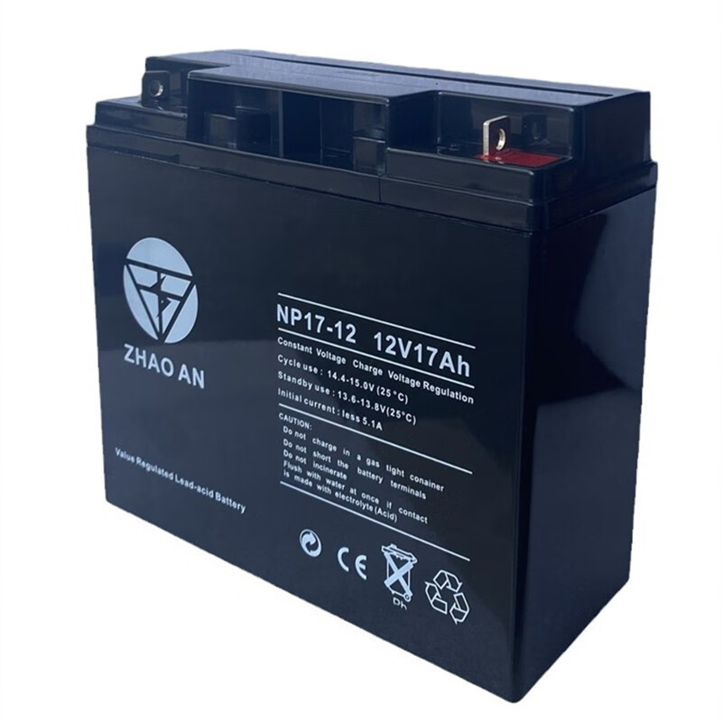 ZHAO AN12V17AH battery fire alarm host UPS emergency power supply elevator 12V17mAh/20HR battery