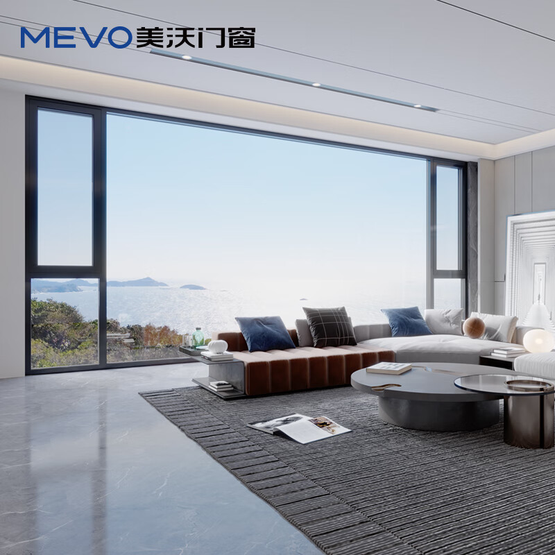 Meiwo Broken Bridge Aluminum Doors and Windows 103 Series System Soundproof Window Aluminum Alloy Floor-to-ceiling Windows Soundproof Silent Sealed Balcony Whole House Doors and Windows Customized Earnest Money (not the selling price, the amount actually paid will be deducted from the purchase price at the store)
