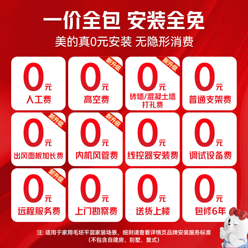 Midea Starlight Home Appliances Central Air Conditioning One to Four Multi-connected Air Conditioning Fan Full DC Frequency Conversion Level One Energy Efficiency Ideal Home Linglong MDS Third Generation Smart Air Conditioner National Subsidy Small 6 Horsepower Level One Energy Efficiency GNX