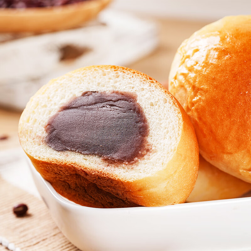 Baizuan household baked red bean paste filling 500g low sugar washed ingredients bean paste bun bread pastry ingredients