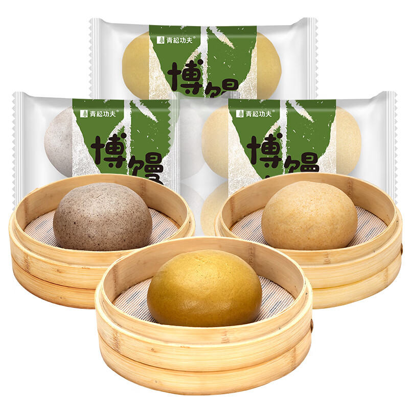 Fulian Mixed Dr. Steamed Buns 960g 12 whole wheat cereals breakfast clean staple pasta New Year gifts