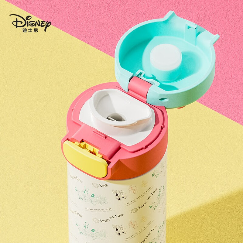 Disney Children's Thermos Cup Women's Stainless Steel Primary School Water Cup Straight Drinking Cup Large Capacity Portable Cup HM3496N