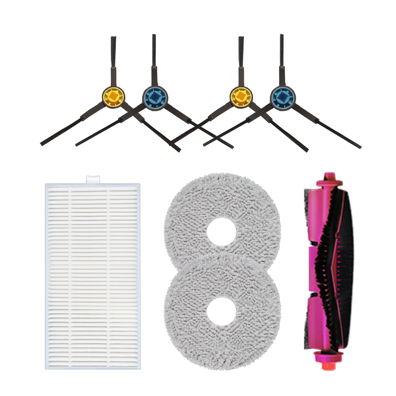 Water wizard is suitable for Midea Lingmo V10 V12 sweeping and mopping robot accessories cleaning fluid consumables mop holder side brush main brush cover filter garbage bag dust bag quarterly pack