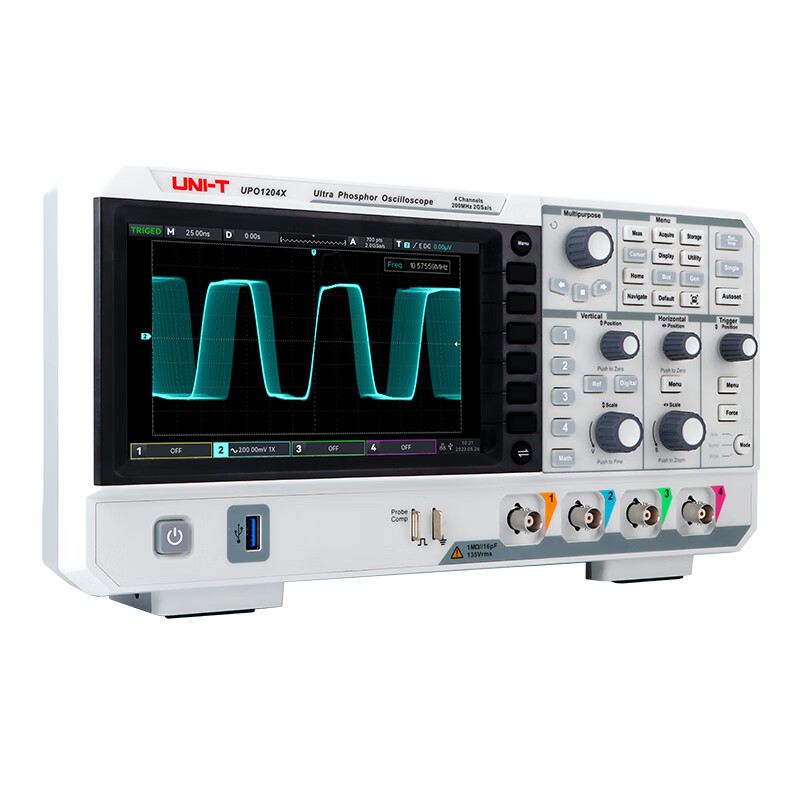 Unilide UPO1204X high-precision digital fluorescence oscilloscope 200M four-channel oscilloscope digital storage oscilloscope