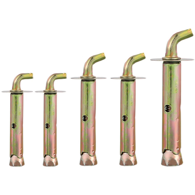 Jixinzhao water heater hook expansion screw bolt universal fixed installation solar electric water heater special extension nail M10*100 90 degrees (2 pieces) (punch 1