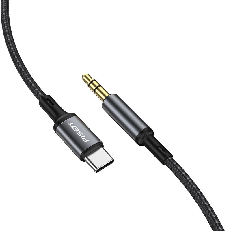 PISEN Type-C to 3.5mm audio cable Apple headphone adapter mobile phone iPhone1516/1715 car AUX speaker suitable for Huawei Xiaomi tpyec connection converter Apple 15-17 universal Type-C to 3.5 audio cable 1 meter