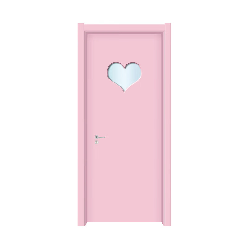 Renjuyi Bedroom Door Wooden Door Interior Door Full Set Solid Wood Composite Interior Door Customized Set Paint-Free Hotel Paint Room Door Red