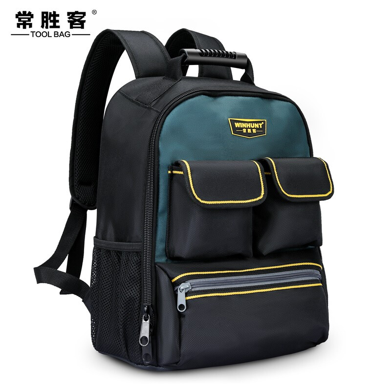 WINHUNT Electrician's Tool Bag Multifunctional Repair Canvas Storage Backpack Practical