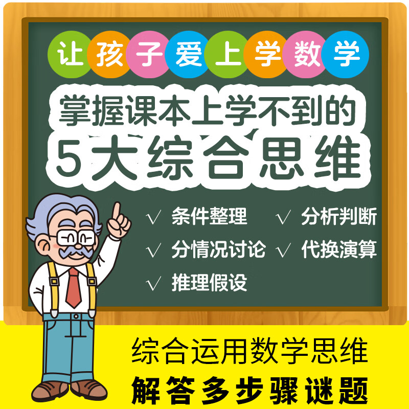 Mathematical Brain, a complete set of 4 volumes of mathematical thinking training for children. Japan's Guanghui Education Mathematical Brain. Special training on digital graphics for introductory mathematical thinking. It is more important than calculation. Let children fall in love with mathematics books.