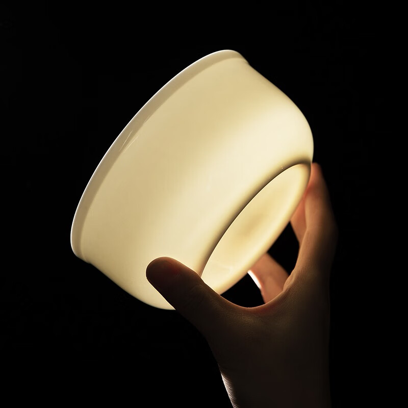 Modern housewife ceramic steamed egg bowl with lid, household egg custard and bird's nest cup, water-proof stew pot, soup cup, pure white stew pot, 4-inch water-proof stew bowl