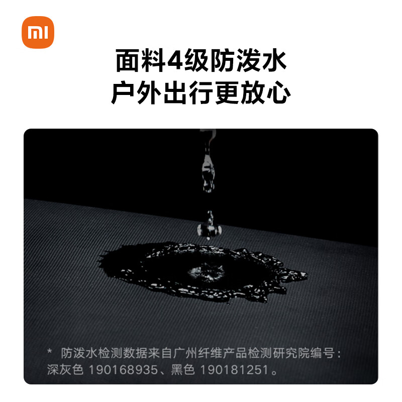 Xiaomi (MI) Classic Business Backpack Simple Business Laptop Backpack Male and Female Student School Bag Black