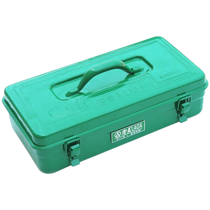 LAOA (LAOA) hardware household tool box storage box car thickened iron box without partition 11 inches LA113211