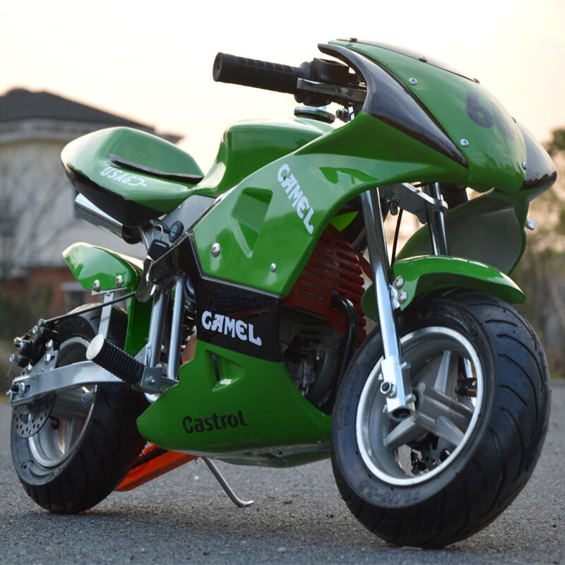 Langchuang 4-stroke mini sports car, small motorcycle, pure gasoline version, small motorcycle, fuel version, electric start, one-button start