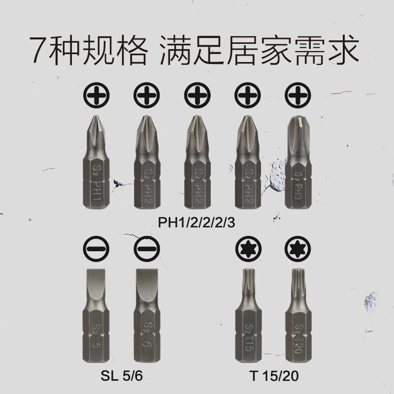 WORX WORX screwdriver accessory box WA1150 10-piece multi-purpose screwdriver set round shank construction drill WA1129