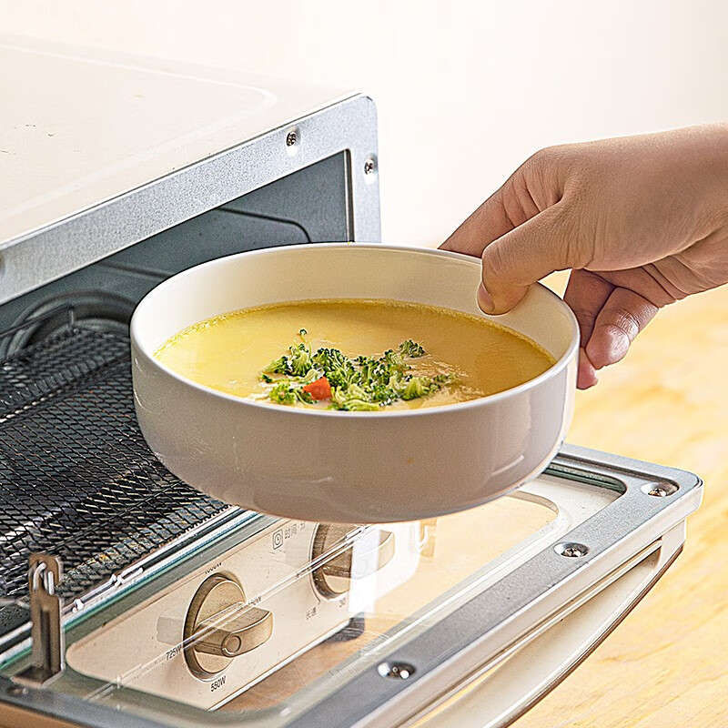 Modern housewife ceramic steamed egg bowl with lid, household egg custard and bird's nest cup, water-proof stew pot, soup cup, pure white stew pot, 4-inch water-proof stew bowl