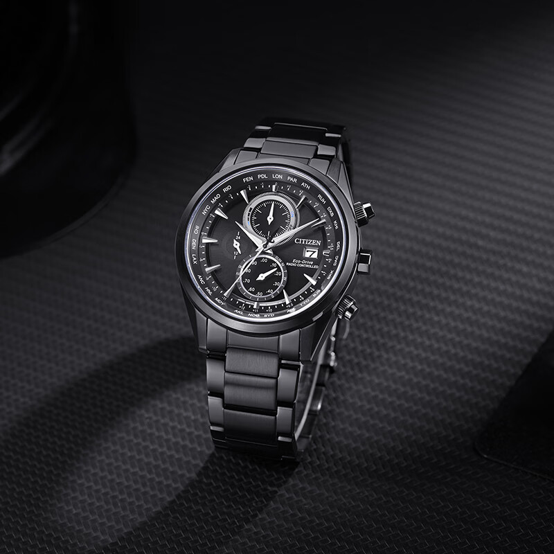 CITIZEN watch men's photo-kinetic energy wave Japanese and Korean watch Air Eagle steel belt gift for boyfriend AT8265-81E