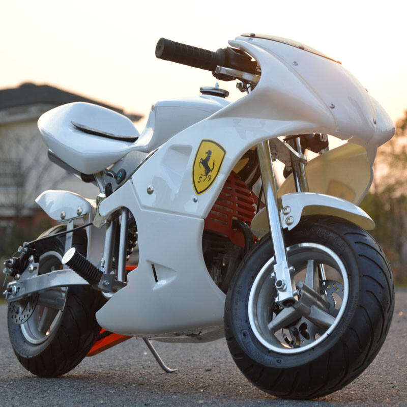 Langchuang 4-stroke mini sports car, small motorcycle, pure gasoline version, small motorcycle, fuel version, electric start, one-button start