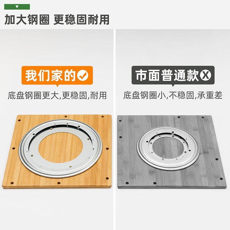 Trojan rotating bookshelf floor-standing integrated storage shelf children's bookcase storage cabinet simple storage display cabinet ancient shelf healthy pure bamboo brown-six layers