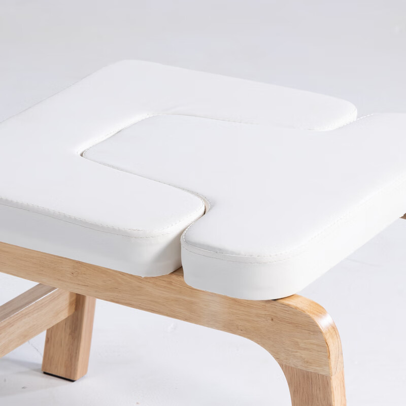 Boluo Multifunctional Yoga Inversion Stool Wooden Professional Core Strength Assist Chair Home Fitness Artifact Imported Oak White