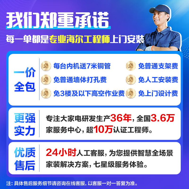 Leader produced by Haier Smart Home, 20% national subsidy, central air-conditioning duct machine, one to four, multi-connected, home living room, first-class energy efficiency, energy saving, whole house air conditioner unit 5 HP, first-class energy efficiency, one to four, three bedrooms and one living room 110