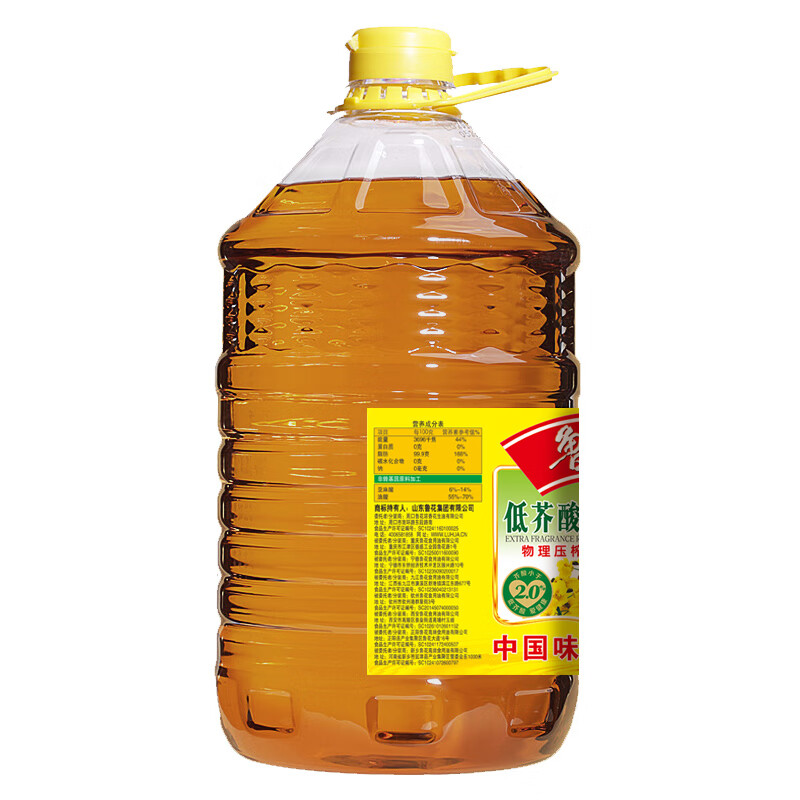 Luhua fidelity rapeseed oil edible oil low erucic acid coriander oil 6.18L physical pressing