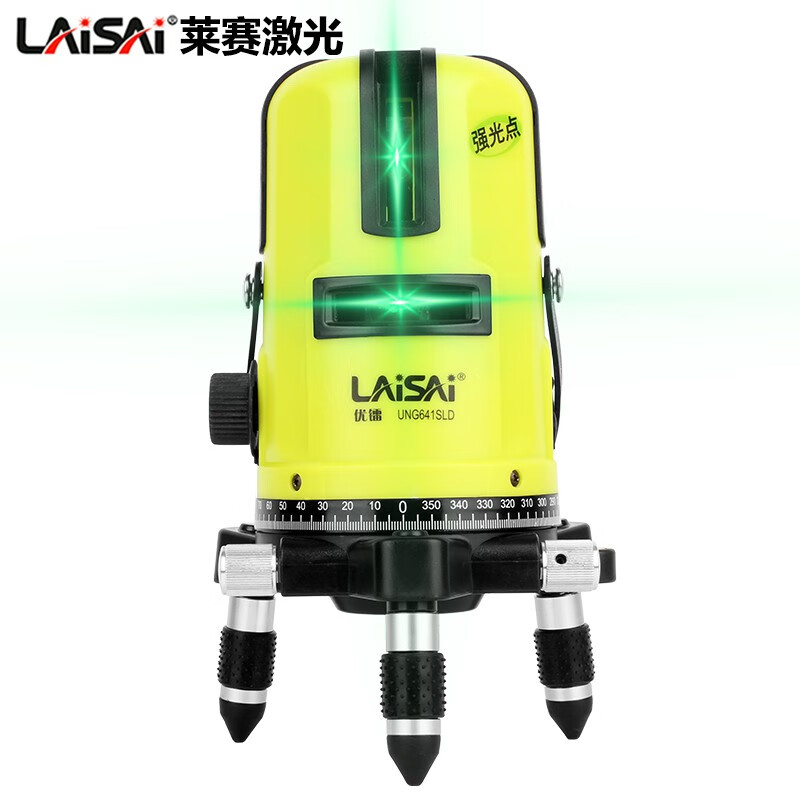 LAISAI LAISAI 5-line 3-line green light level outdoor laser infrared marking instrument automatic leveling and slashing 5-line green light UNG641SLD standard