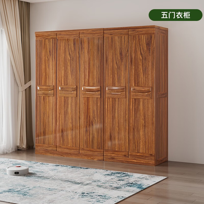 Xinshiya modern Chinese style ebony wood wardrobe combination two, three, four and five door wardrobes with top cabinets whole house custom wardrobe cabinets three door wardrobes with top cabinets