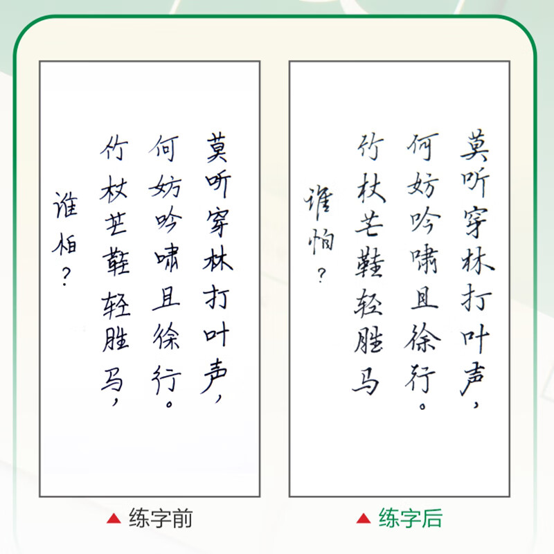 Hua Xia Ten Thousand Volumes of Regular Calligraphy Quick Calligraphy Practice Book 8 Wu Yusheng Fountain Pen Copybook for Students and Adults Pen Control Training Copying Hard Pen Calligraphy Copying and Tracing Calligraphy Special Book of Regular Calligraphy