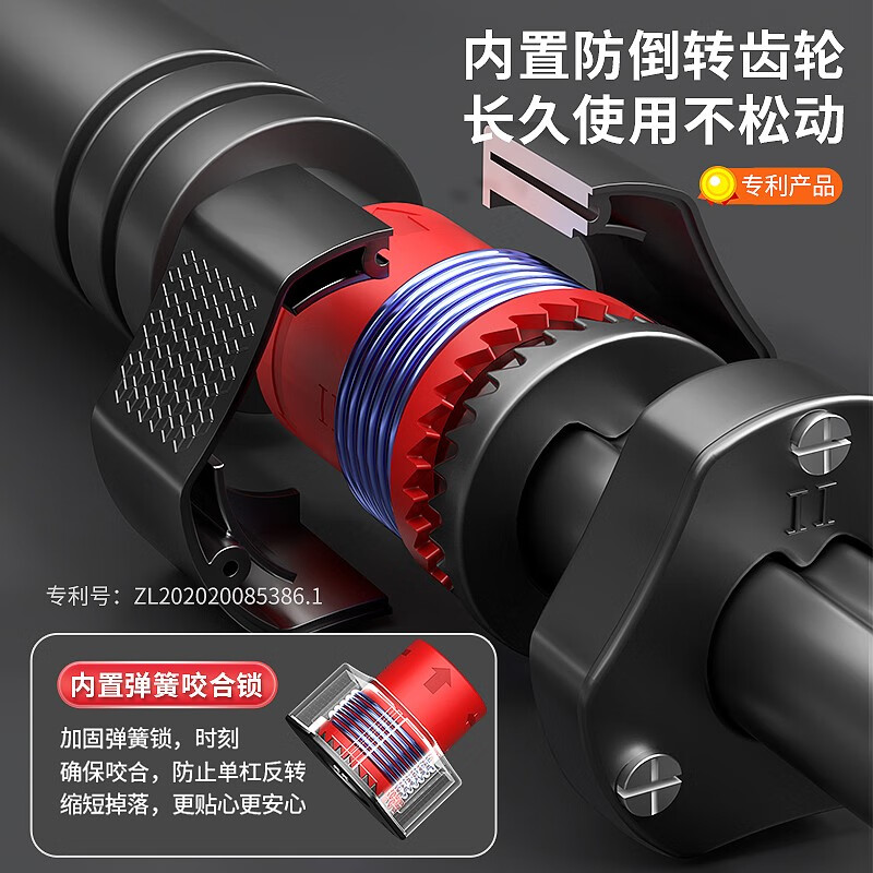 Helang horizontal bar punch-free indoor pull-up device for household door adults and children assist swing Olympic fitness equipment double spring + level + resistance band / load-bearing 1280 65-100cm