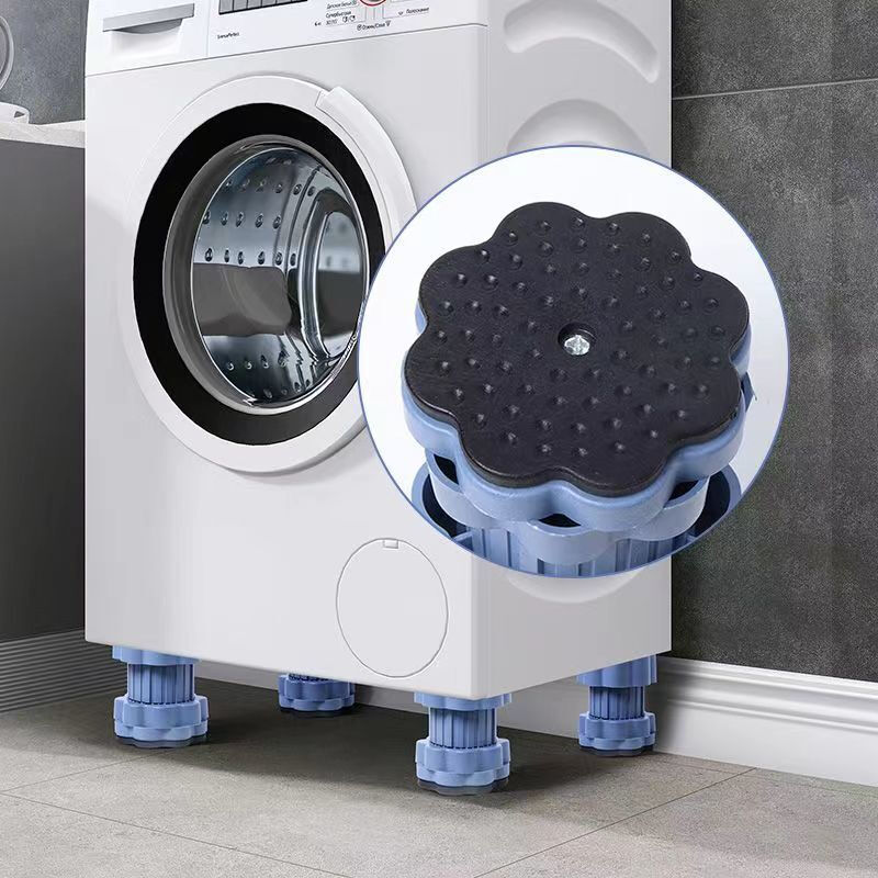 Washing machine multi-functional adjustable foot pads shock-absorbing anti-slip pads to raise the base refrigerator pulsator drum silent and stable adjustable height model 4 pieces shock-absorbing anti-slip plus